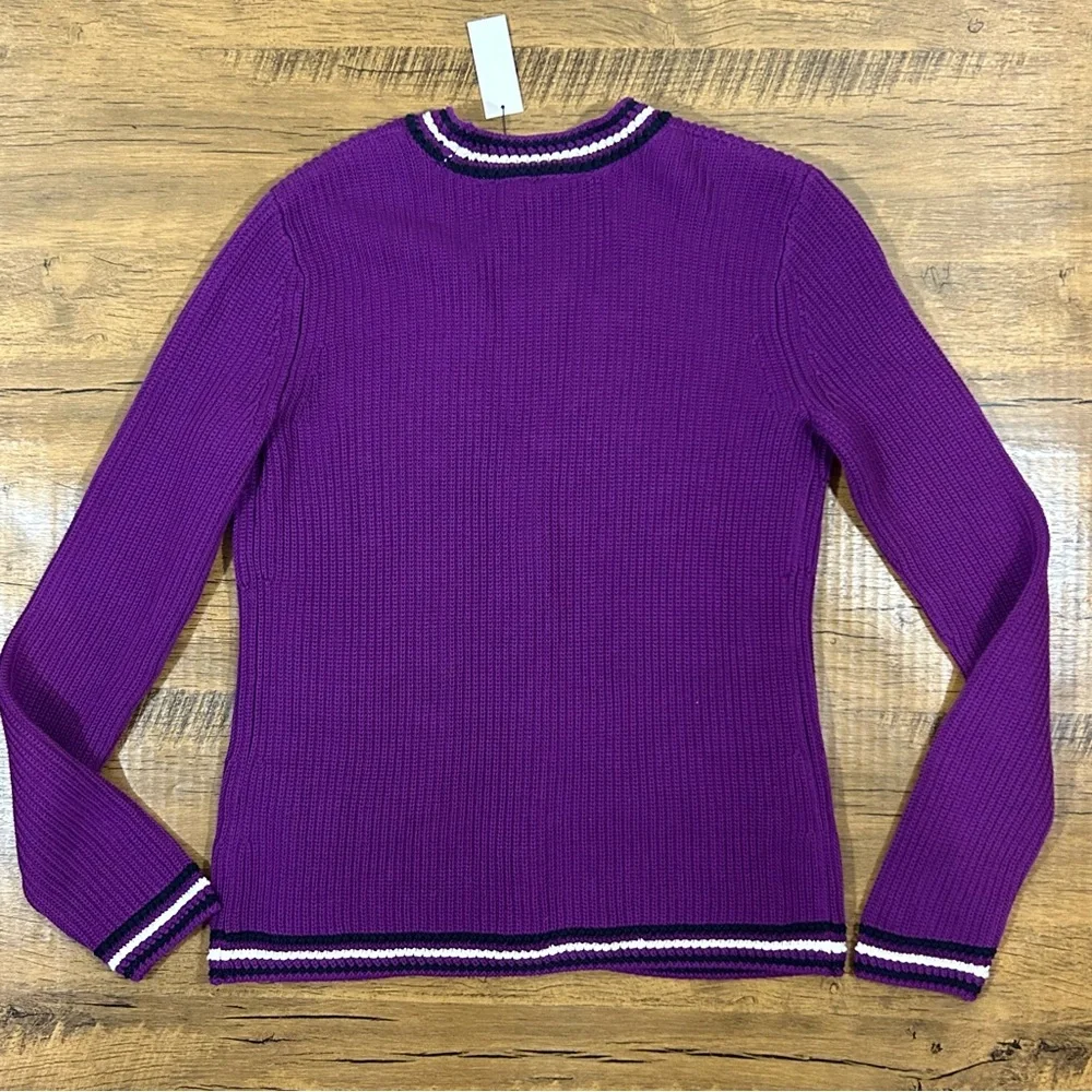 Talbots V-NECK CARDIGAN - TEXTURE
STRIPE - Picture 16 of 16